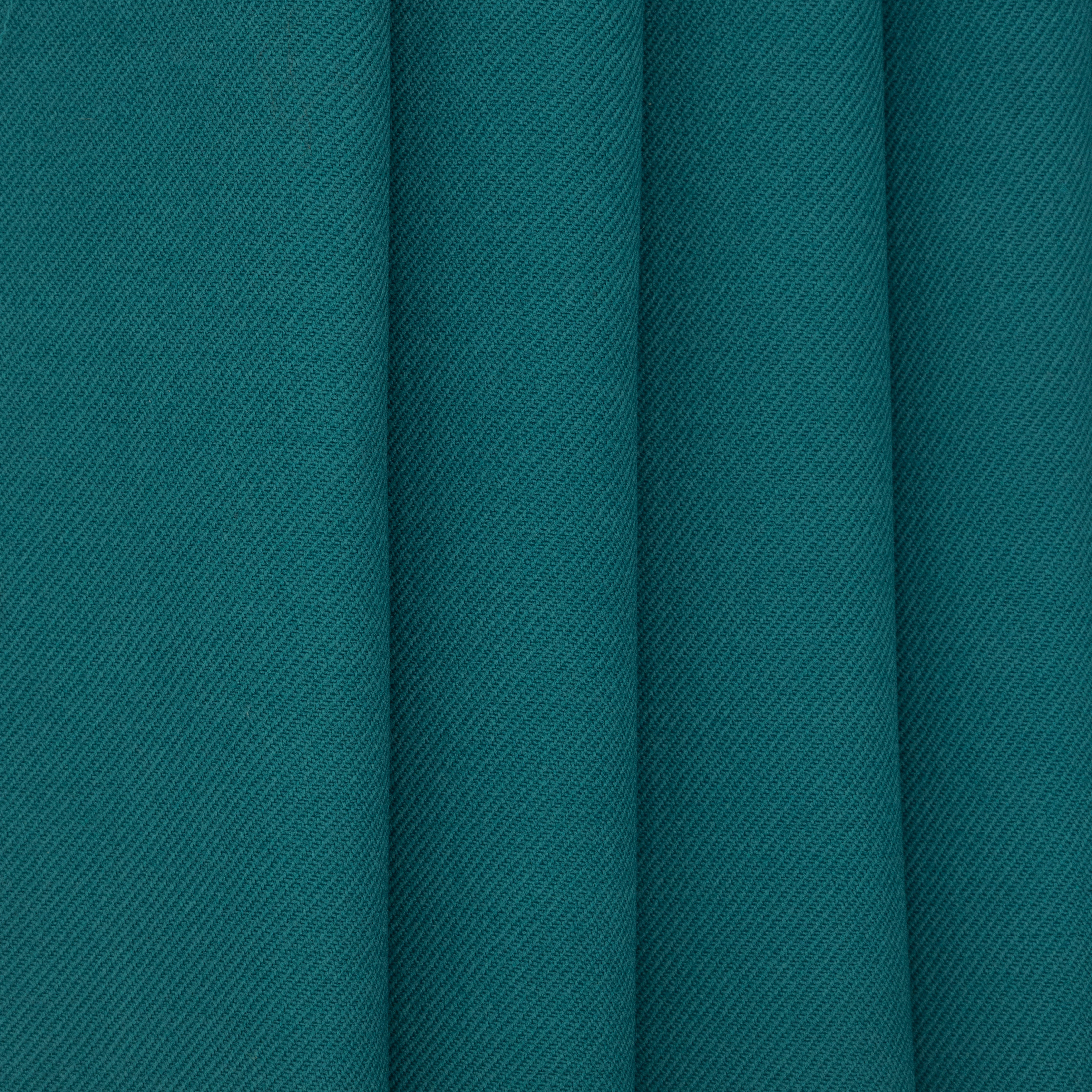 Peacock Blue Twill Worsted Wool, drape - $18.00 yd. - Burnley & Trowbridge Co.