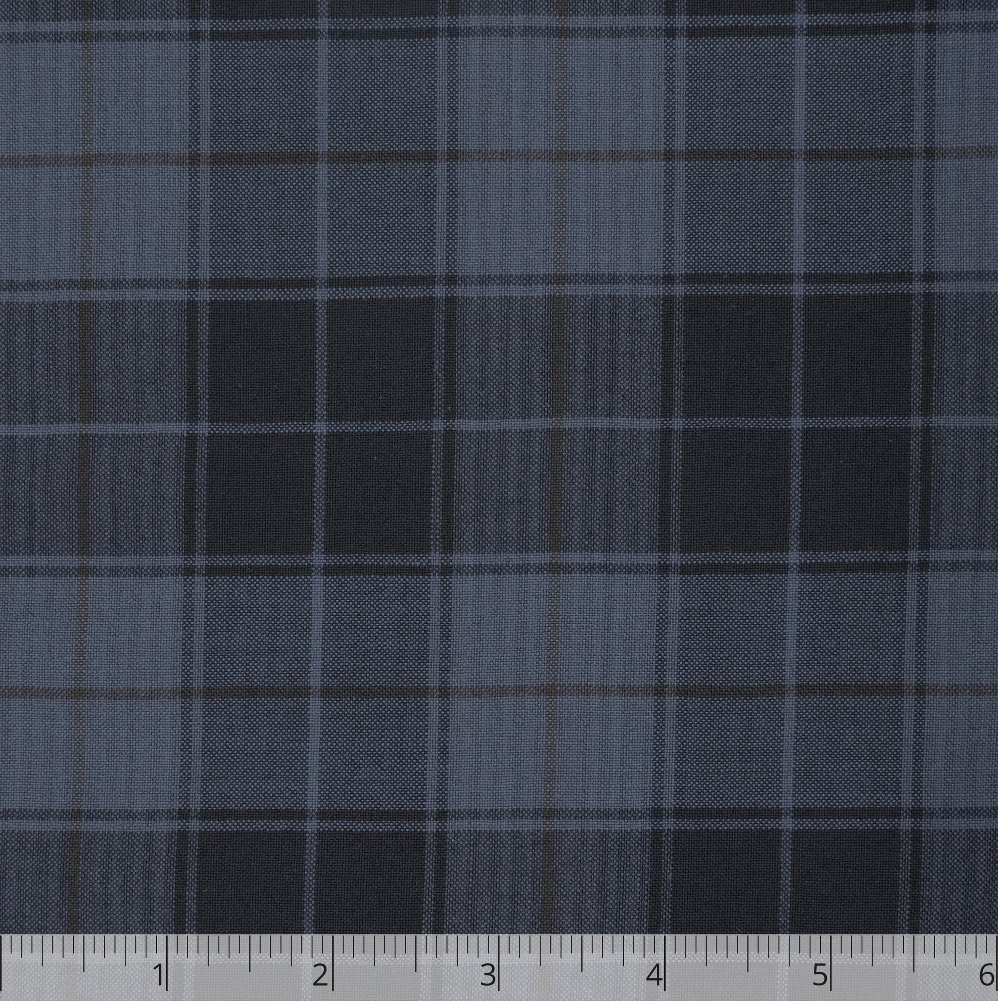Black & Blue Lightweight Checked Worsted Wool, 6 inch - $18.00 - Burnley & Trowbridge Co.
