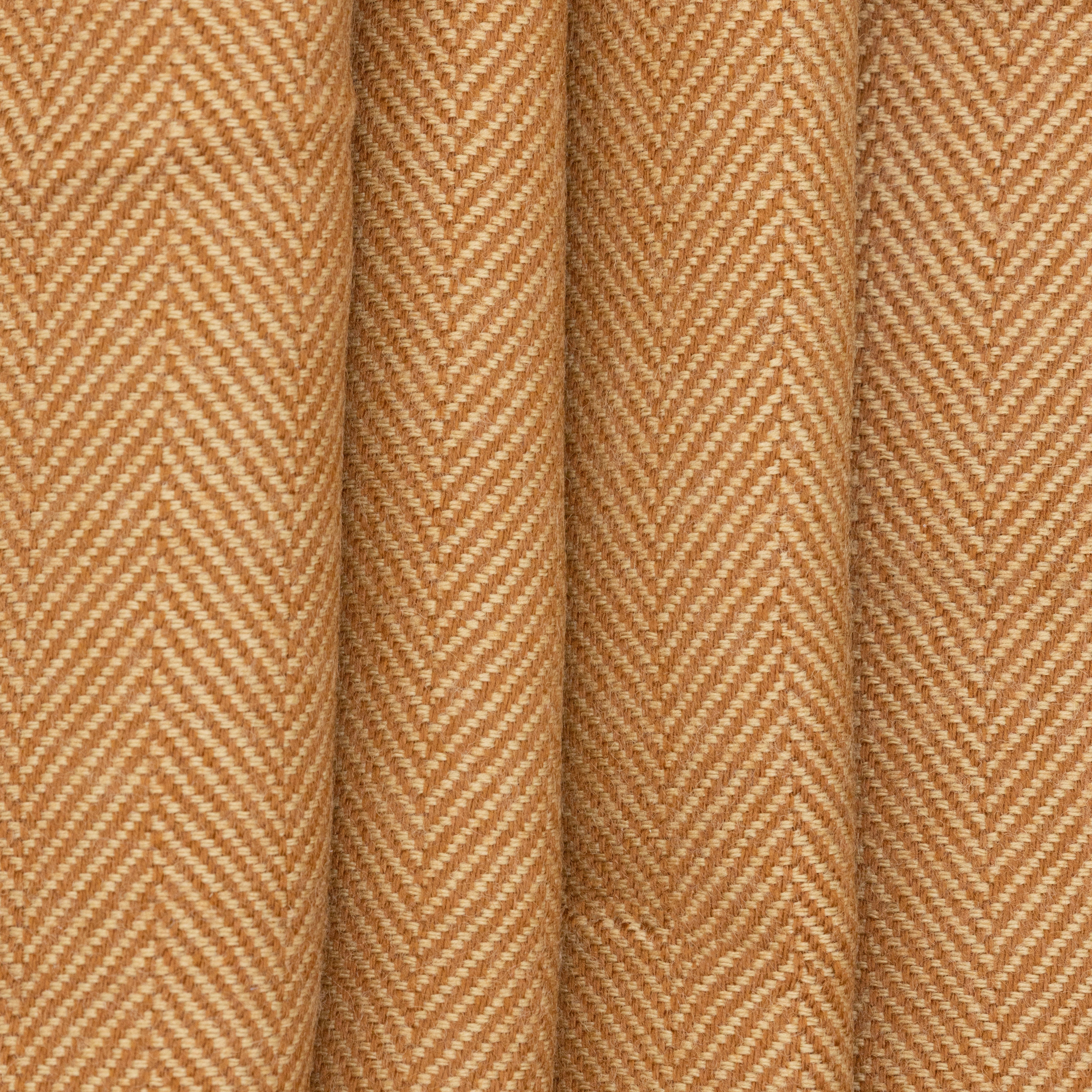 Pumpkin Wool Herringbone, drape - $18.00 yd - Burnley & Trowbridge Co.