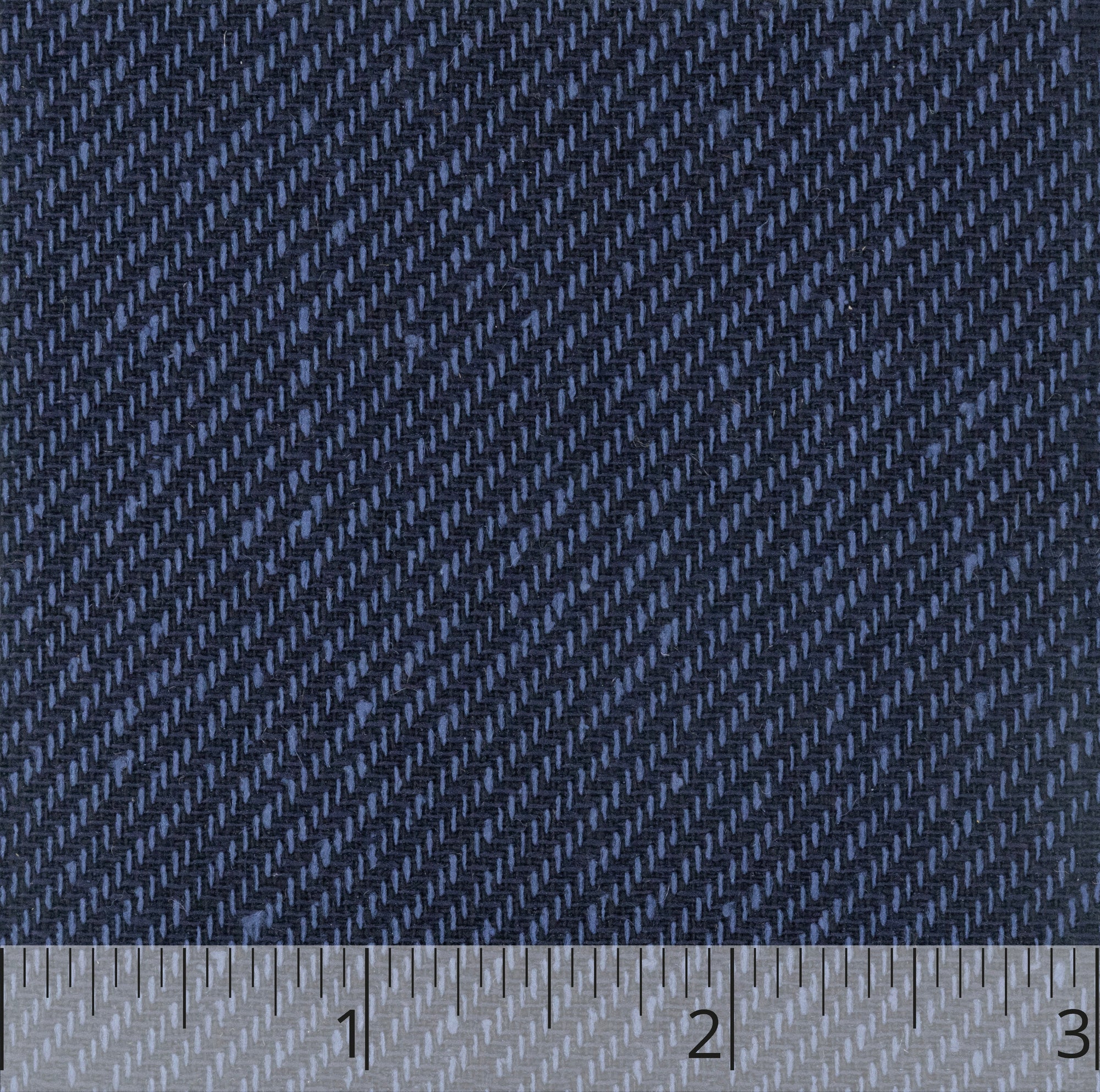Navy & Black Worsted Wool & Silk Twill Wool - $25.00 yd. - Burnley & Trowbridge Co.