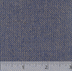 Indigo & Tan Wool & Cotton "Virginia Cloth", drape - $20.00 yd. - Burnley & Trowbridge Co.