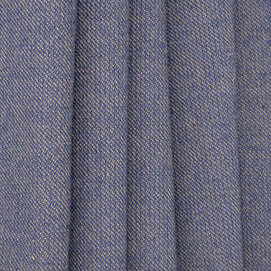 Indigo & Tan Wool & Cotton "Virginia Cloth" - $20.00 yd. - Burnley & Trowbridge Co.