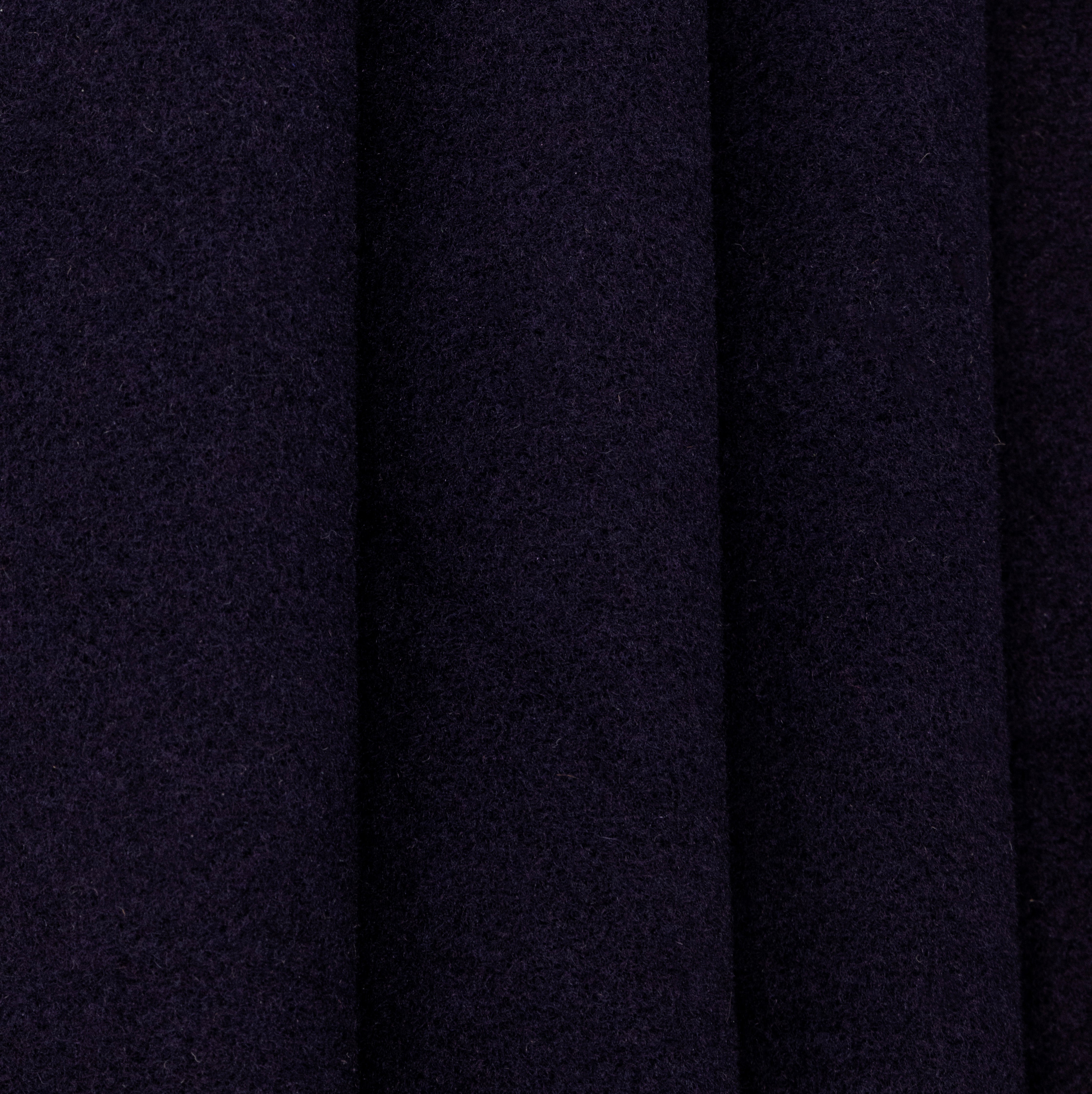 Dark Violet Wool Coating, drape - $39.00 yd. - Burnley & Trowbridge Co.