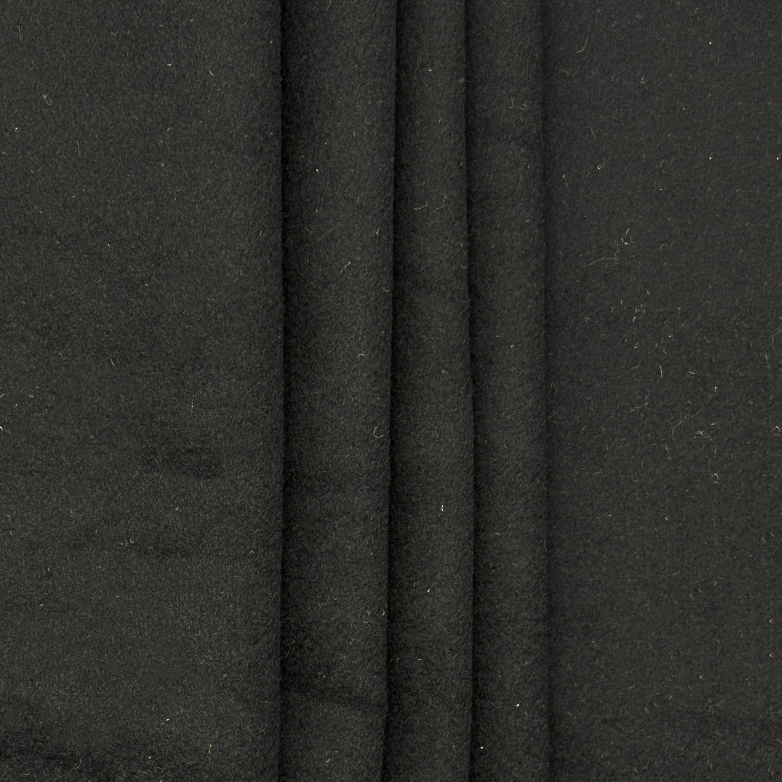 Black Wool Beaver Cloth, drape - $39.00 yd. - Burnley & Trowbridge Co.