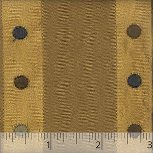 Bronze Striped & Spotted Embroidered Silk Taffeta - $25.00 yd. - Burnley & Trowbridge Co.