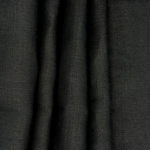 Black Lightweight Linen, drape - $16.00 yd. - Burnley & Trowbridge Co.