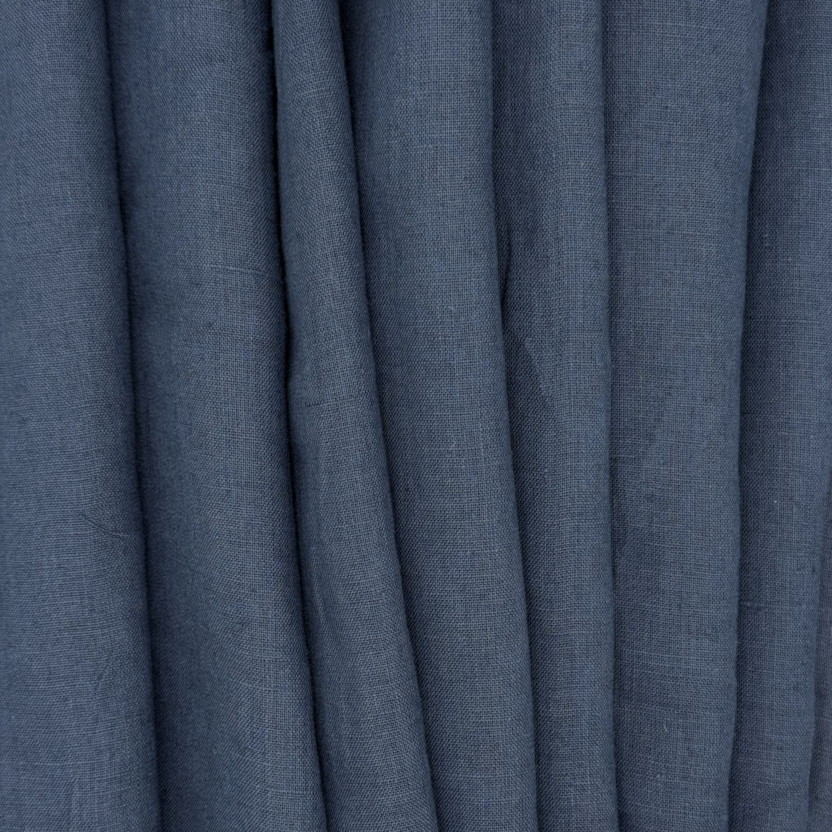 Indigo Lightweight Linen, drape - $16.00 yd. - Burnley & Trowbridge Co
