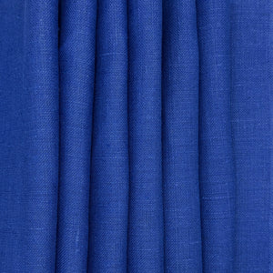 Royal Blue Heavyweight Linen, drape - $24.00 yd. - Burnley & Trowbridge Co