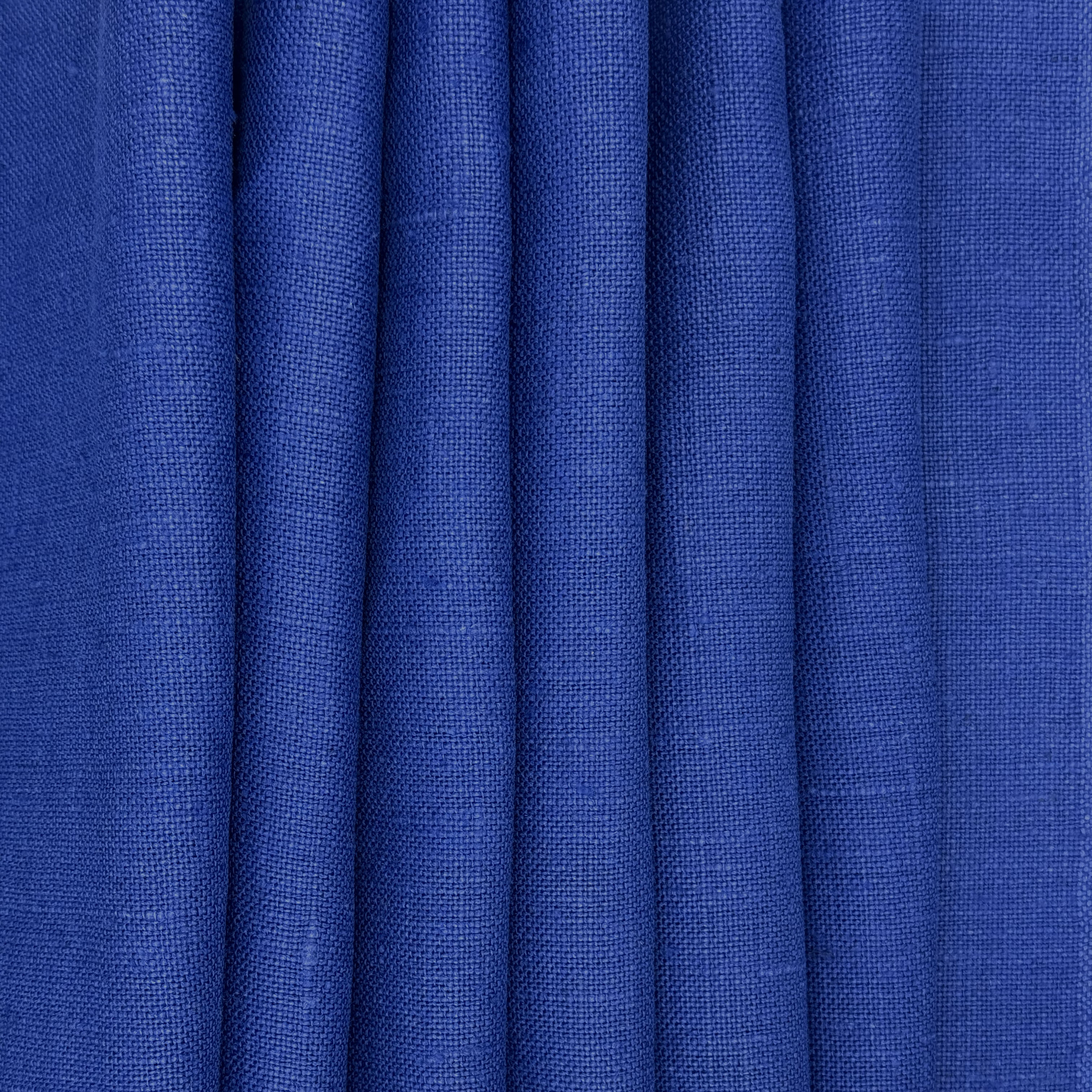 Royal Blue Heavyweight Linen, drape - $24.00 yd. - Burnley & Trowbridge Co