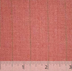 Rose & Grey Stripe Linen - $16.00 yd. - Burnley & Trowbridge Co.