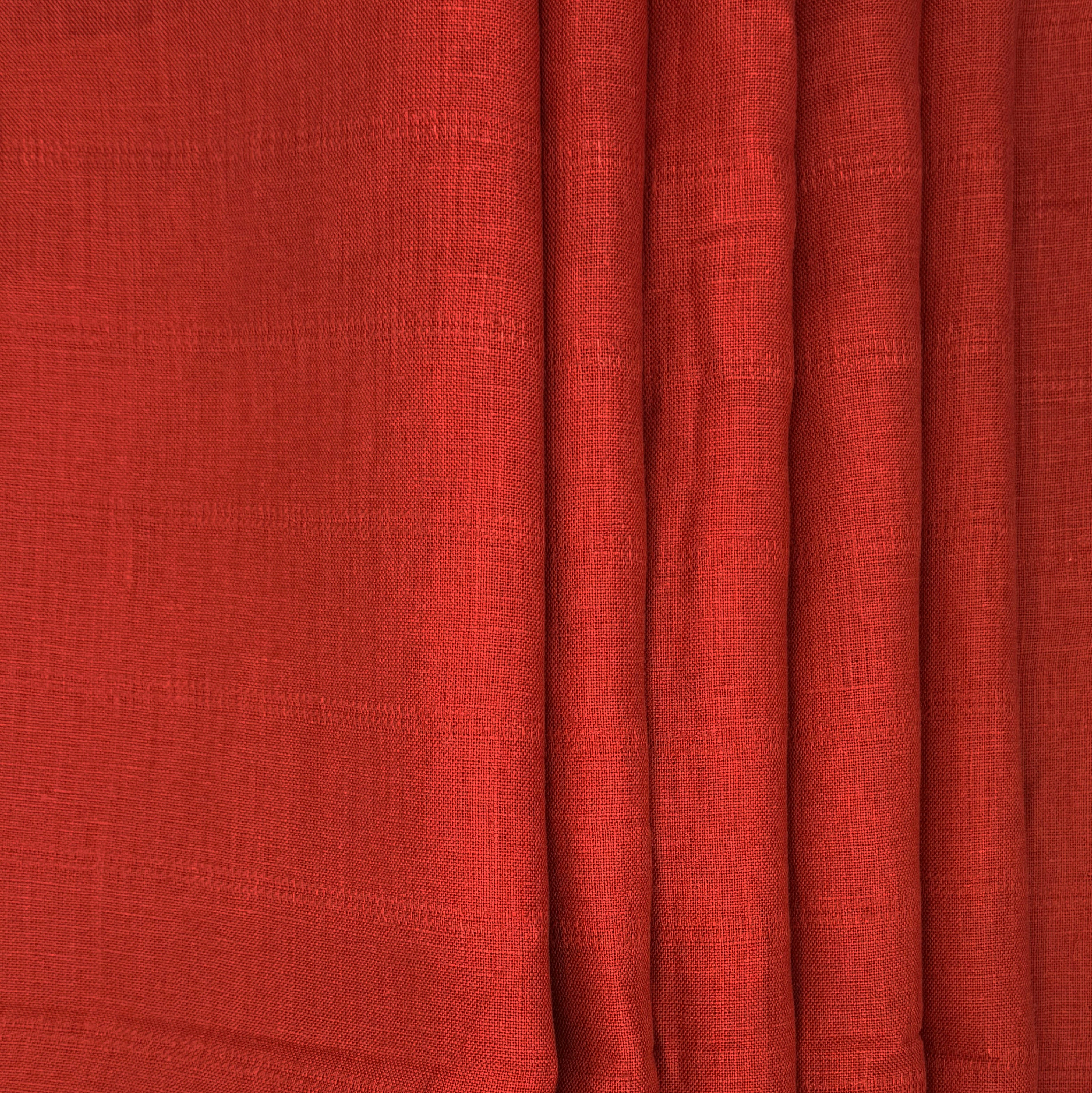 Madder Figured Stripe Lightweight Linen, drape - $16.00 yd. - Burnley & Trowbridge Co