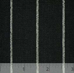 Black & White Stripe Linen - $16.00 yd. - Burnley & Trowbridge Co.