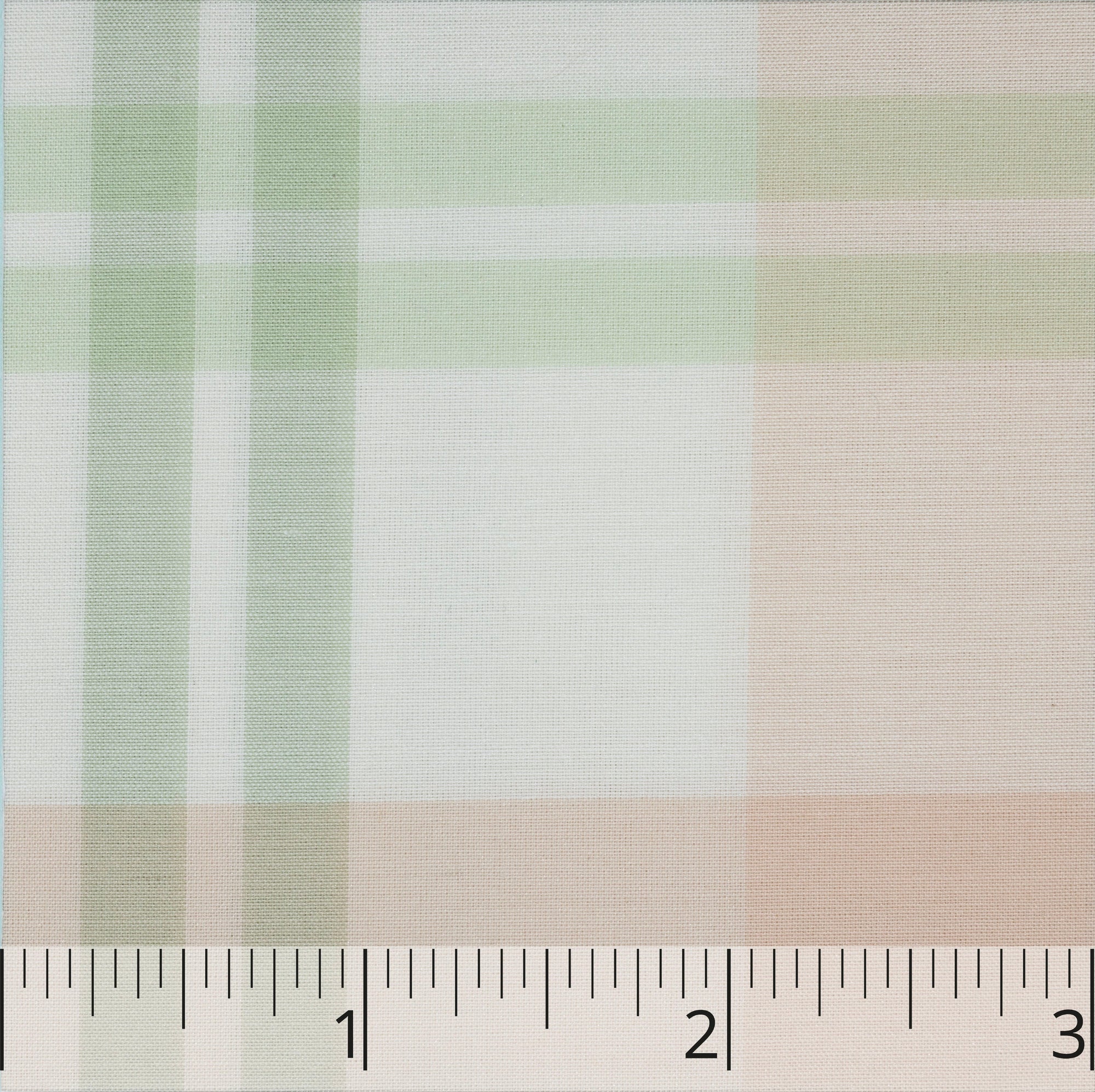 Cream, Pink, Green, & Apricot Checked Silk & Cotton Gauze - $17.00 yd. - Burnley & Trowbridge Co.