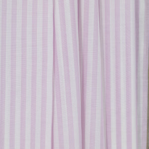 Pink & White Striped Cotton & Silk Sousae - Drape - $17.00 yd. - Burnley & Trowbridge Co.