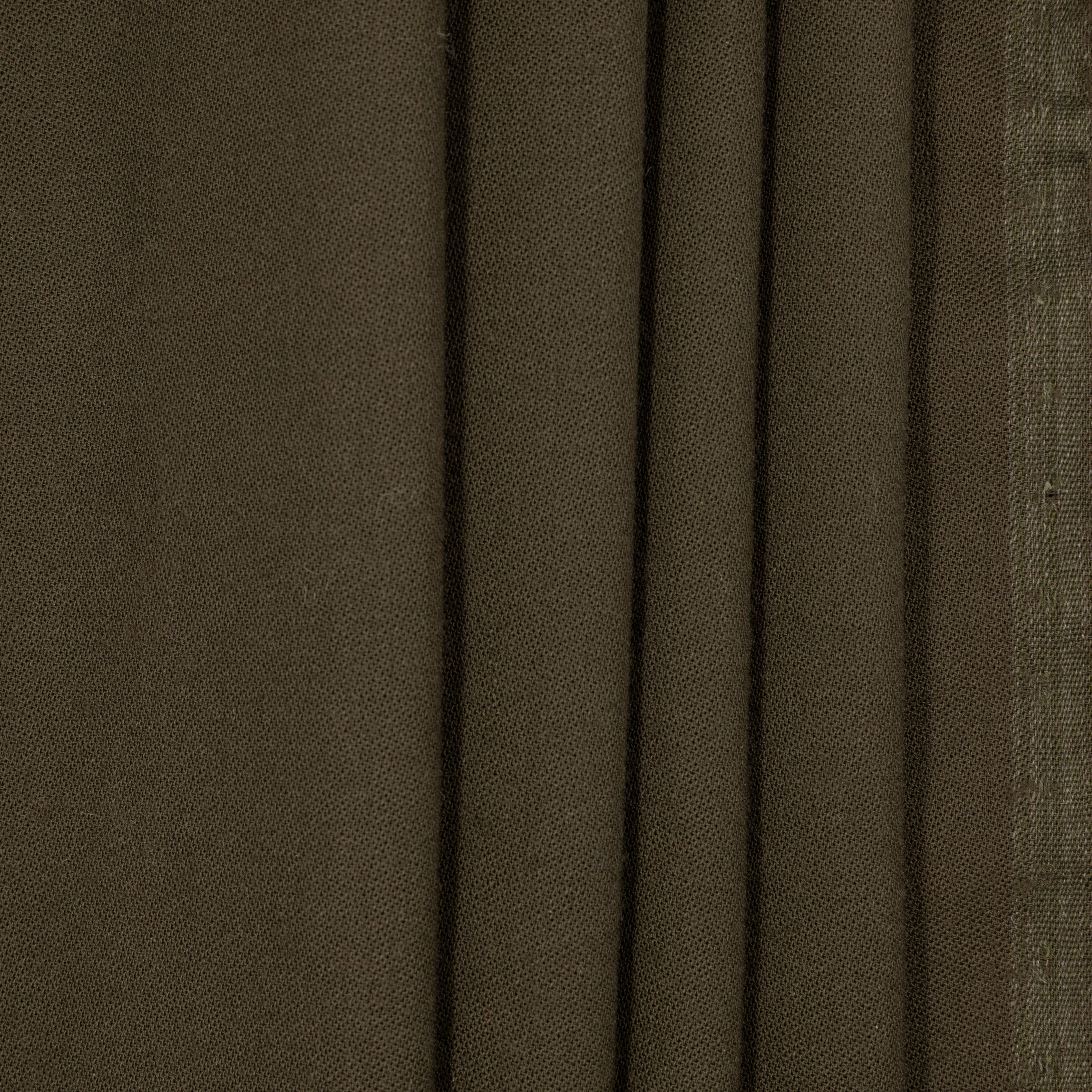 Dark Olive Worsted Wool "Stuff", drape - $18.00 yd. - Burnley & Trowbridge Co.