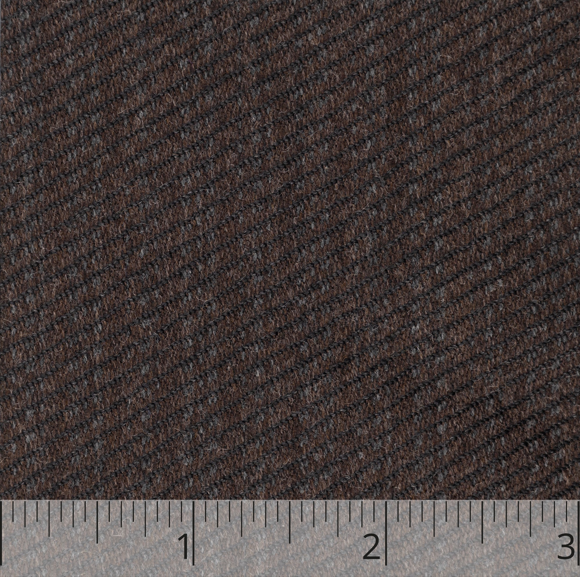 Black & Brown Twill Worsted Wool, drape - $18.00 yd. - Burnley & Trowbridge Co.