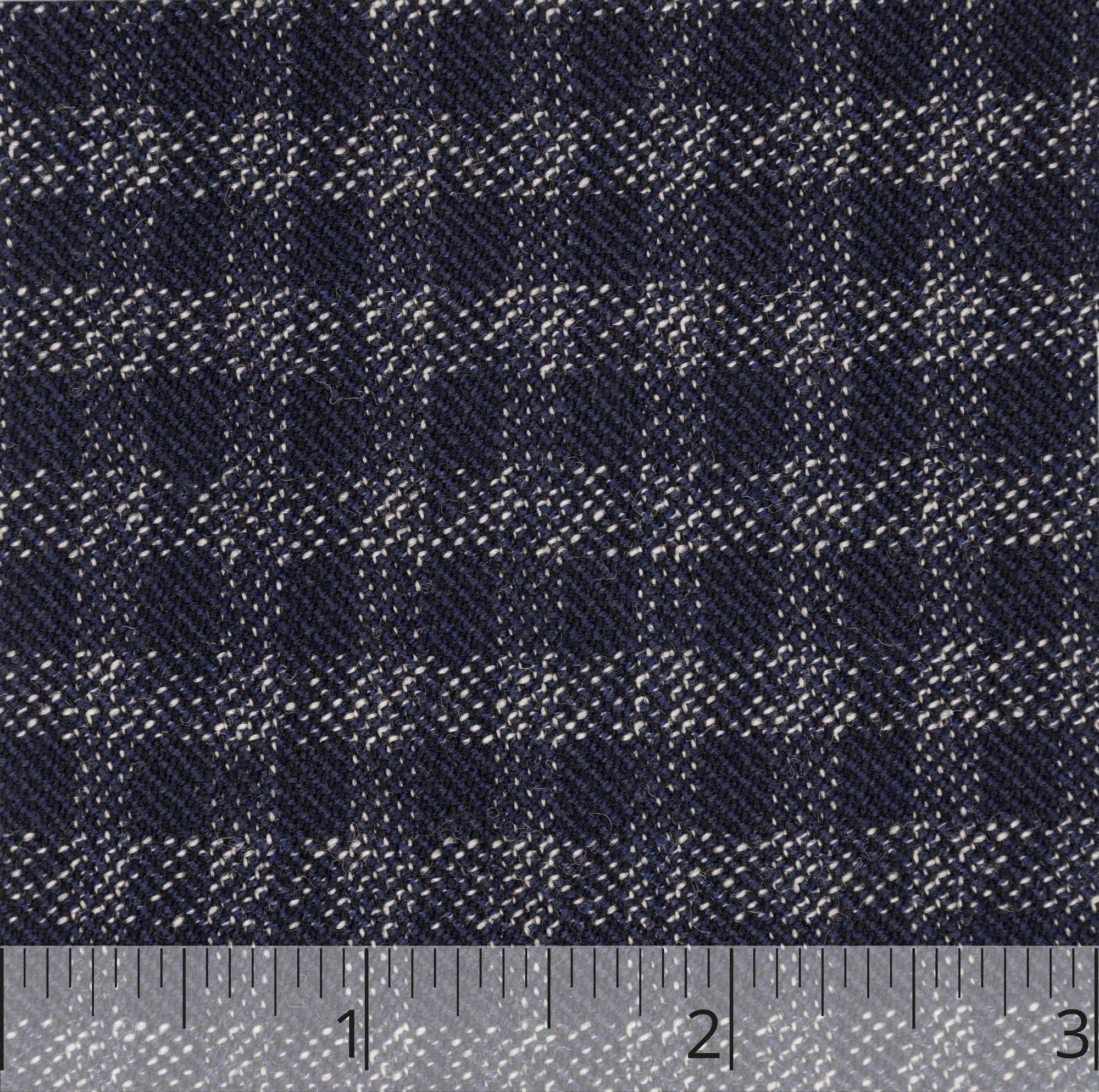 Navy & Cream Worsted Wool Check - $18.00 yd - Burnley & Trowbridge Co.