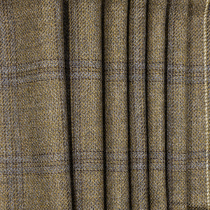 Brown & Blue Worsted Wool Check, drape - $18.00 yd - Burnley & Trowbridge Co.