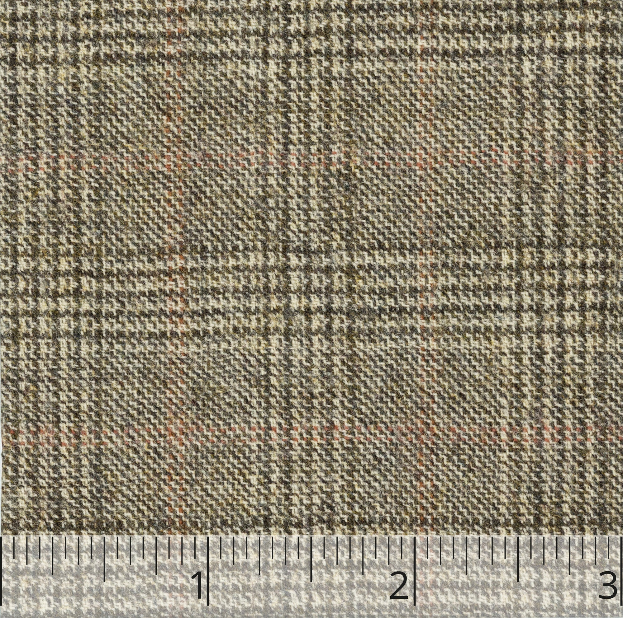 Brown, Tan, & Rose Checked Wool "Flannel", drape  - $20.00 yd - Burnley & Trowbridge Co.