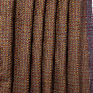 Dark Brown, Merlot, Olive, & Blue Glen Check Wool, drape - $18.00 yd. - Burnley & Trowbridge Co.