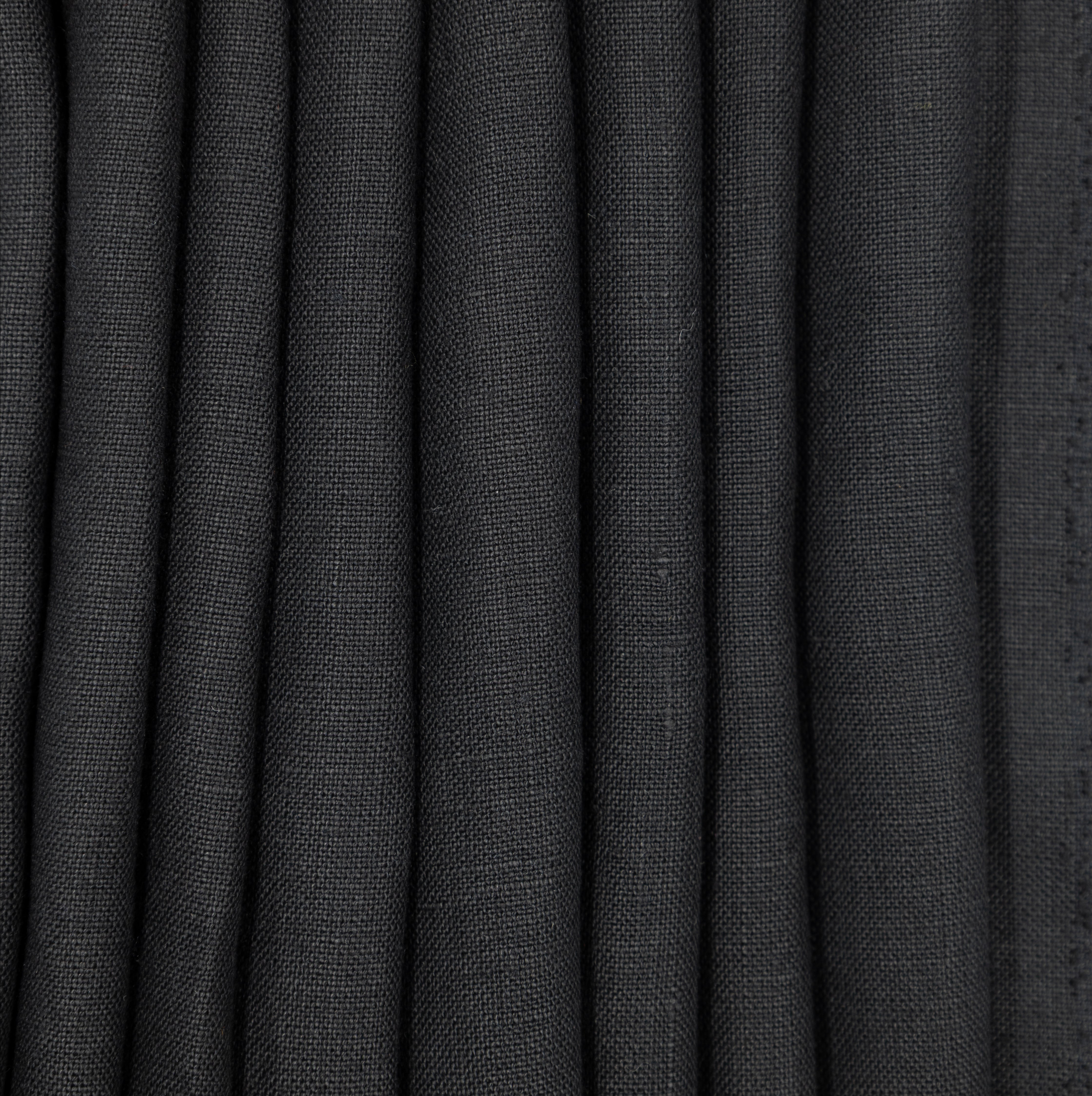 Black Medium Weight Linen, drape - $18.00 yd. - Burnley & Trowbridge Co.