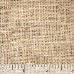 Warm Natural Checked Medium Weight Linen - $24.00 yd. - Burnley & Trowbridge Co.