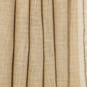 Warm Natural Checked Medium Weight Linen, Drape - $24.00 yd. - Burnley & Trowbridge Co.