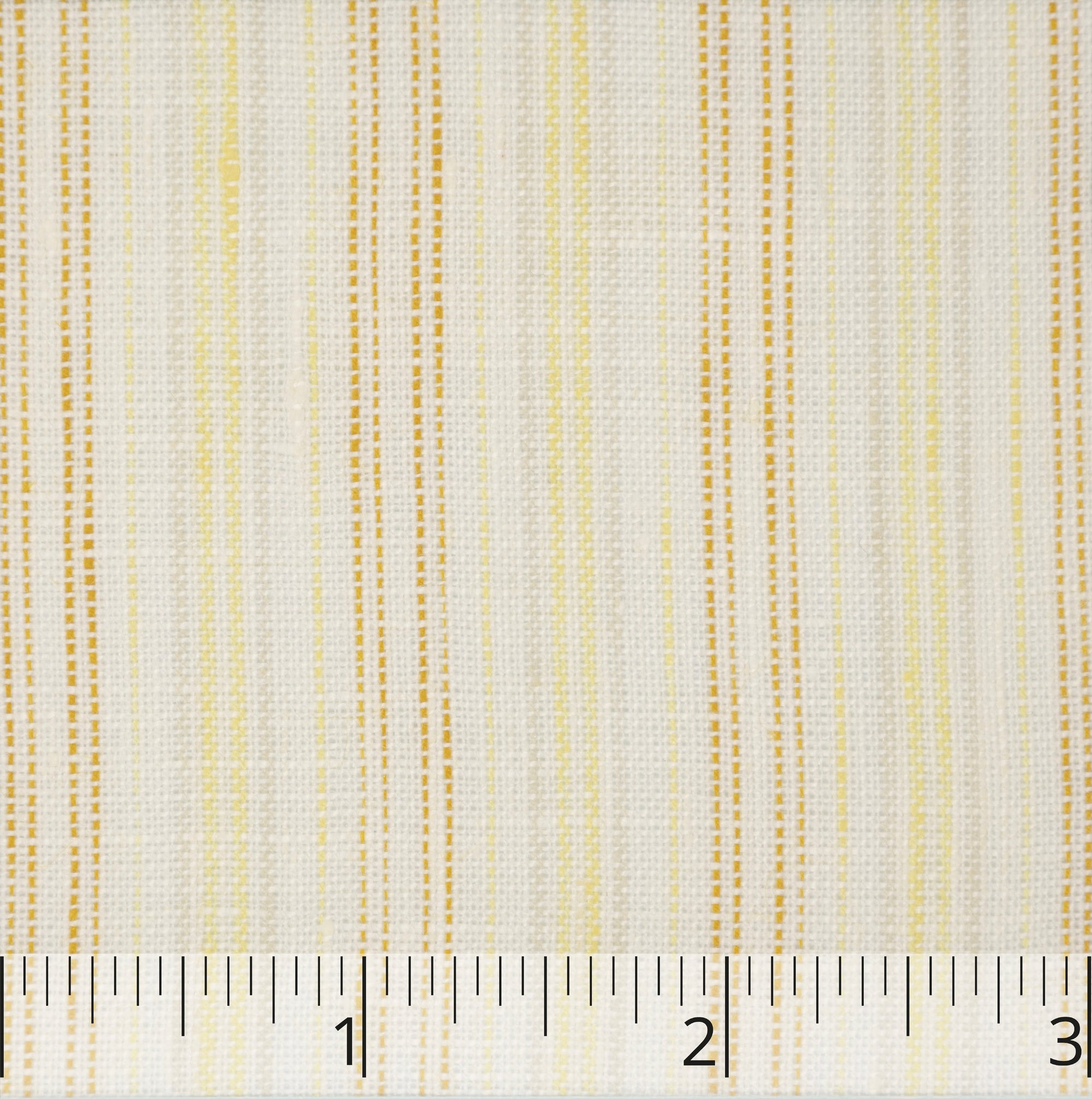 Yellow, Gold, & Cream Stripe Linen - $16.00 yd. - Burnley & Trowbridge Co.
