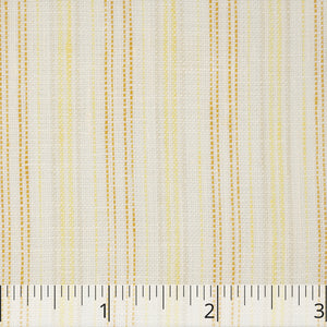 Yellow, Gold, & Cream Stripe Linen - $16.00 yd. - Burnley & Trowbridge Co.