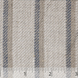 Dark Indigo & Natural Striped Linen Ticking - $18.00 yd. - Burnley & Trowbridge Co.