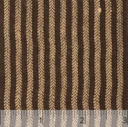 Brown & Gold Striped Herringbone Linen "Ticking" - $16.00 yd. - Burnley & Trowbridge Co.