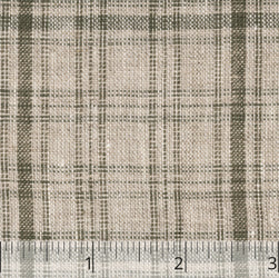 Olive & Natural Checked Linen- $16.00 yd. - Burnley & Trowbridge Co.