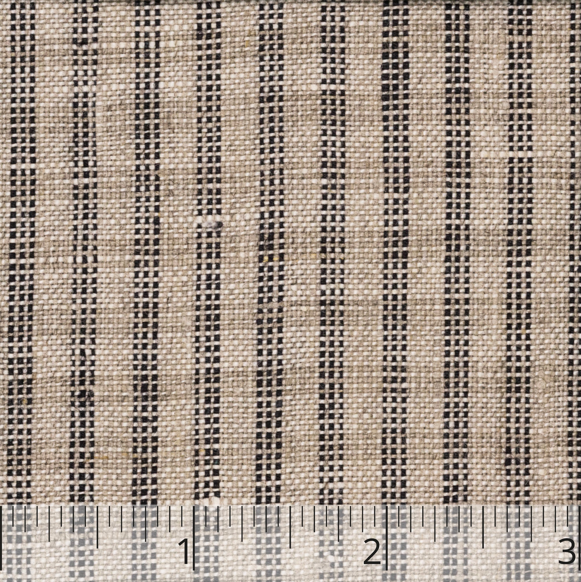 Natural & Black Cross Bar Checked Linen - $16.00 yd. - Burnley & Trowbridge Co.