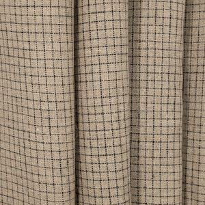 Natural & Black Small Windowpane Checked Linen - $18.00 yd. - Burnley & Trowbridge Co.
