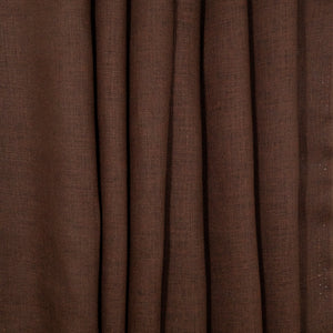Chocolate Lightweight Linen, drape - $16.00 yd. - Burnley & Trowbridge Co.