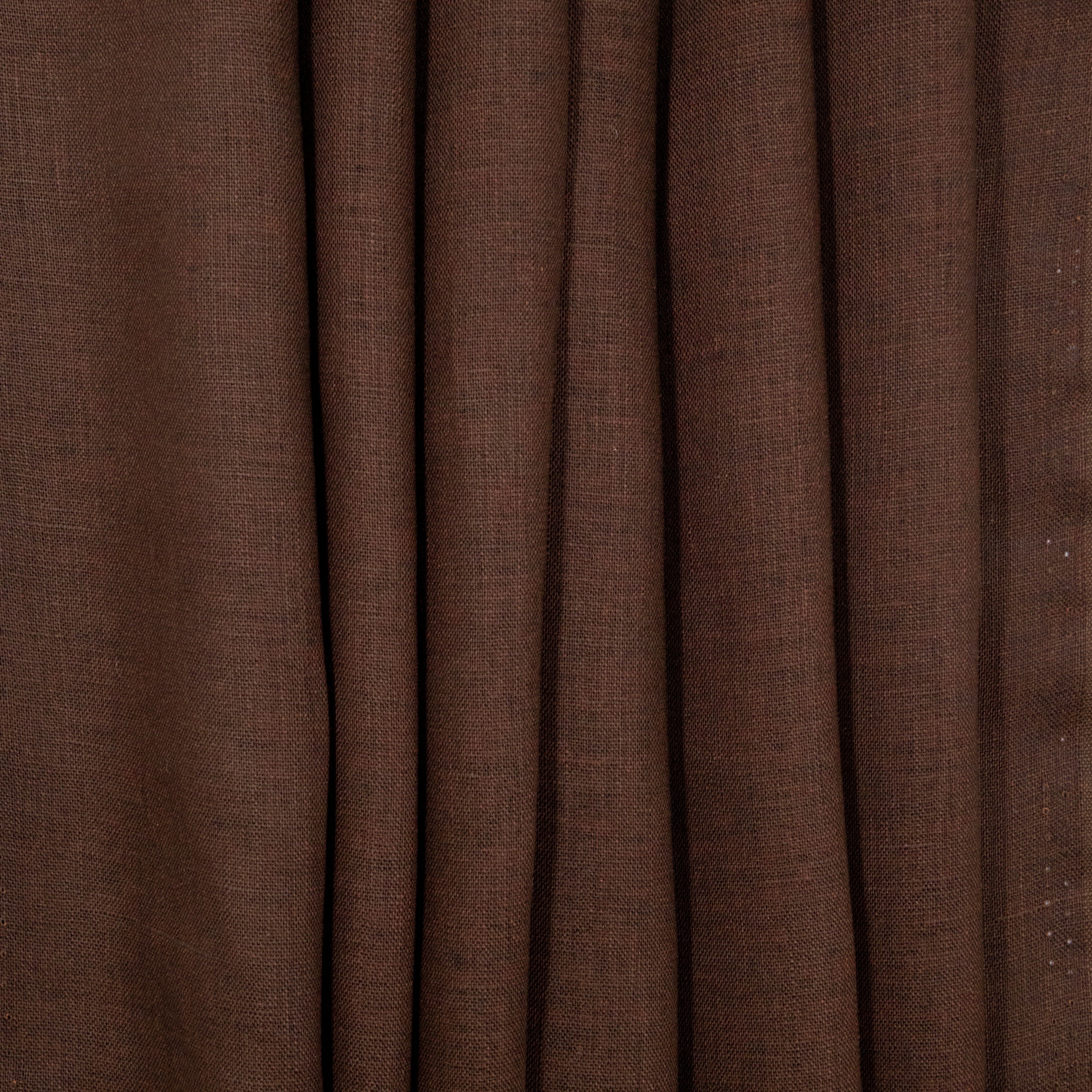 Chocolate Lightweight Linen, drape - $16.00 yd. - Burnley & Trowbridge Co.