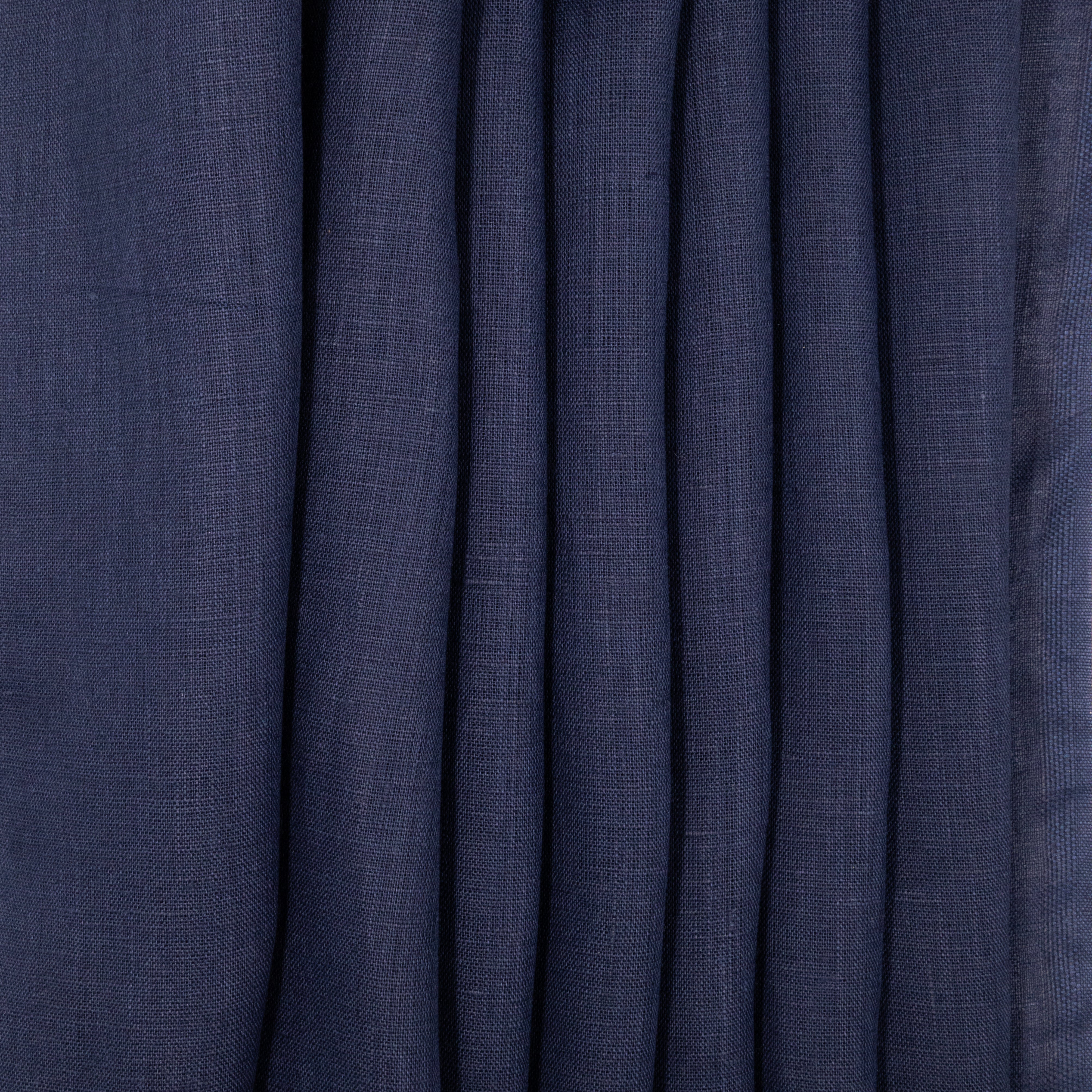 Dark Indigo Handkerchief Linen, drape - $22.00 yd. - Burnley & Trowbridge Co.