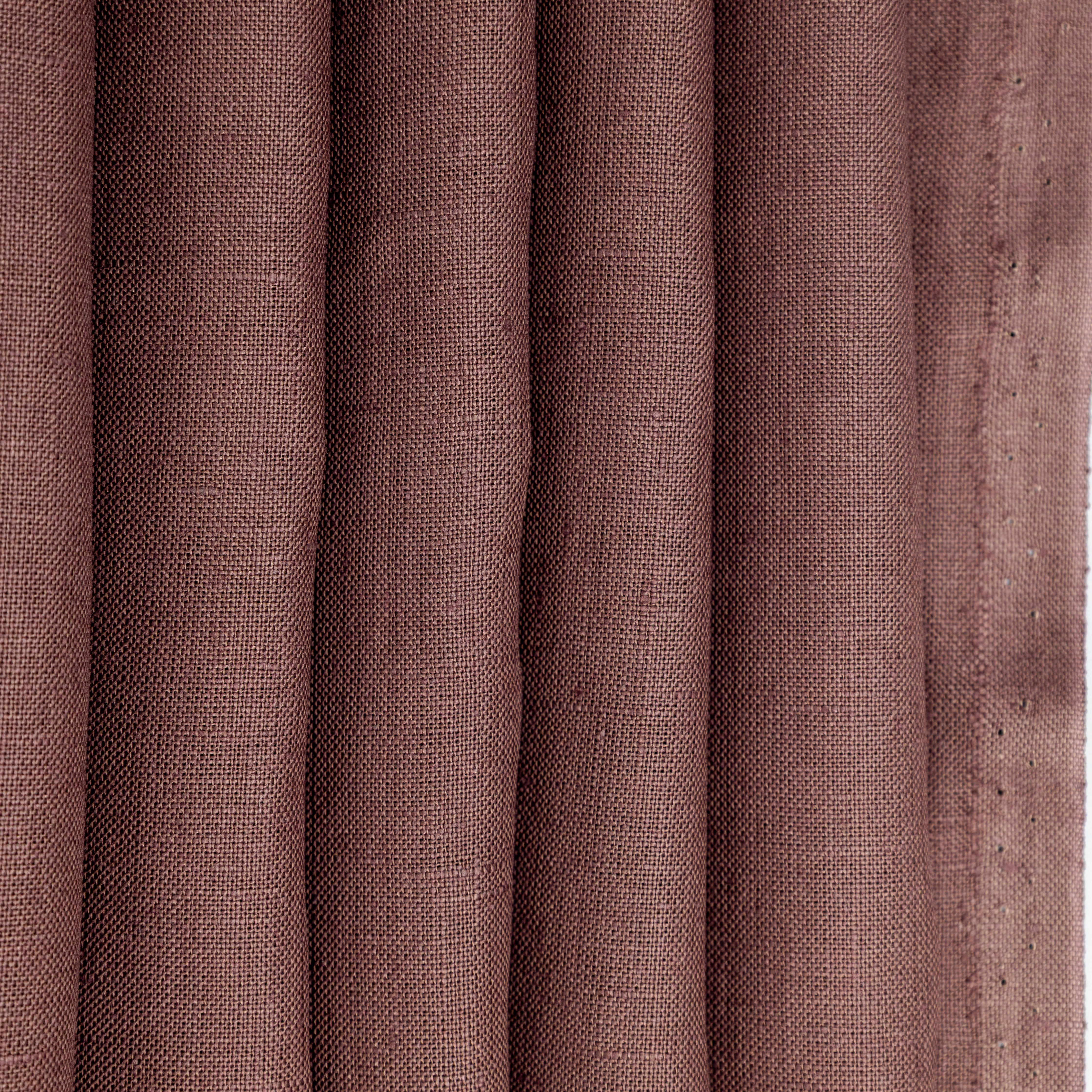 Raisin Lightweight Linen, drape - $16.00 yd. - Burnley & Trowbridge Co.