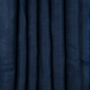 Dark Navy Lightweight Linen, drape - $16.00 yd. - Burnley & Trowbridge Co.