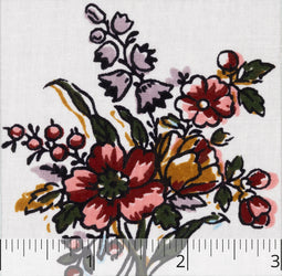 French Floral Sprig Printed Cotton - $25.00 yd. - Burnley & Trowbridge Co.