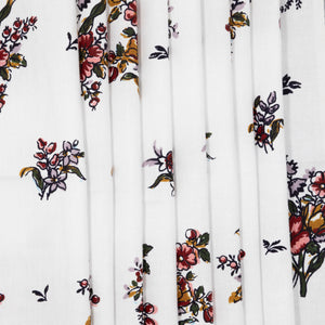 French Floral Sprig Printed Cotton, drape - $25.00 yd. - Burnley & Trowbridge Co.