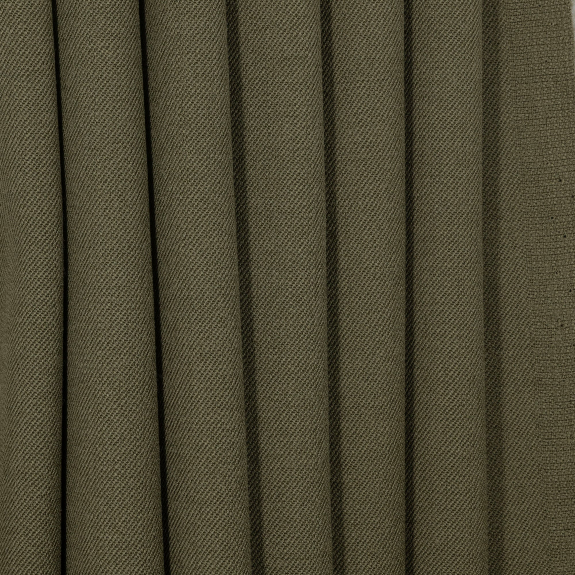 Olive Twill Worsted Wool, drape - $18.00 yd. - Burnley & Trowbridge Co.