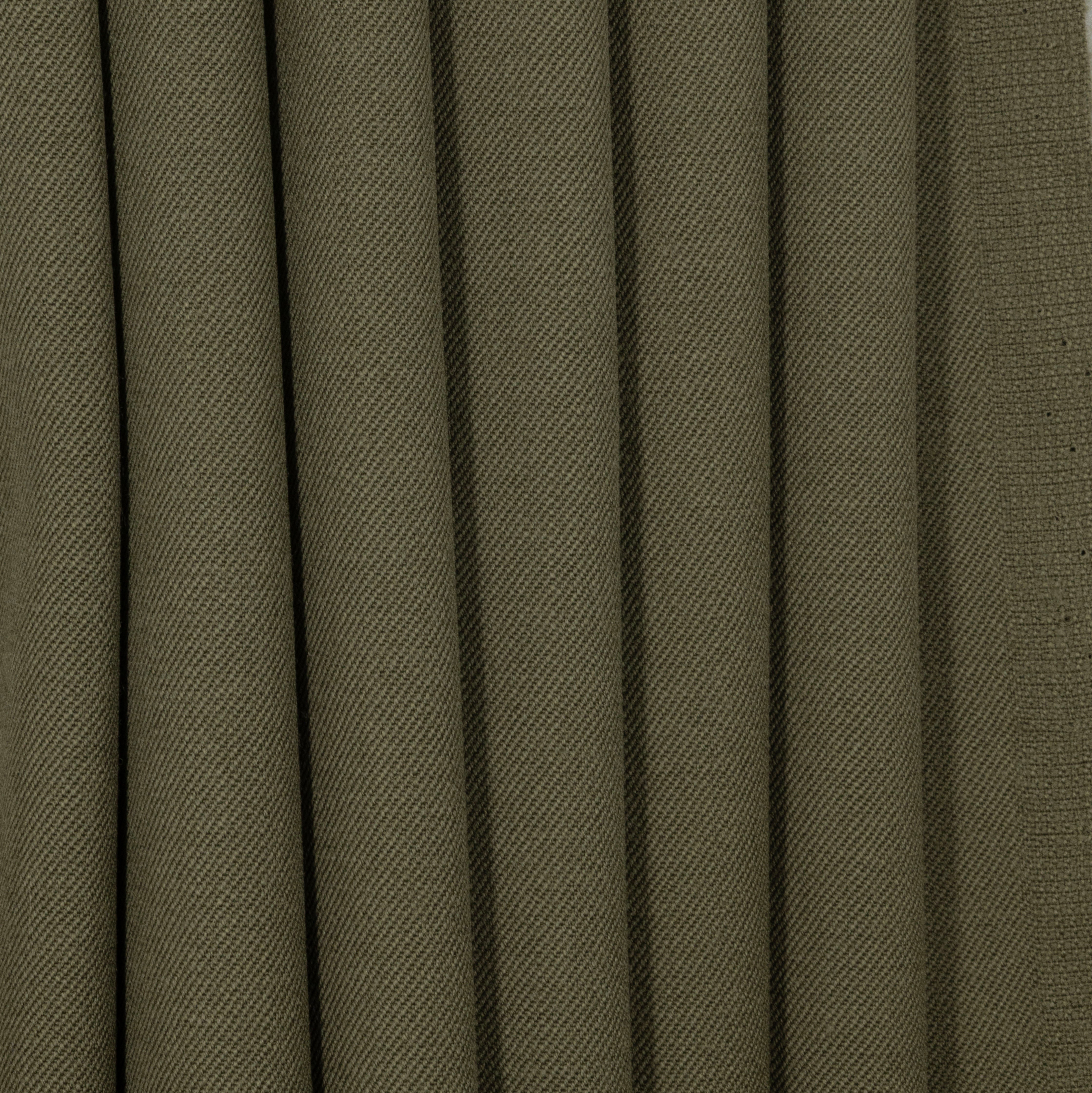Olive Twill Worsted Wool, drape - $18.00 yd. - Burnley & Trowbridge Co.