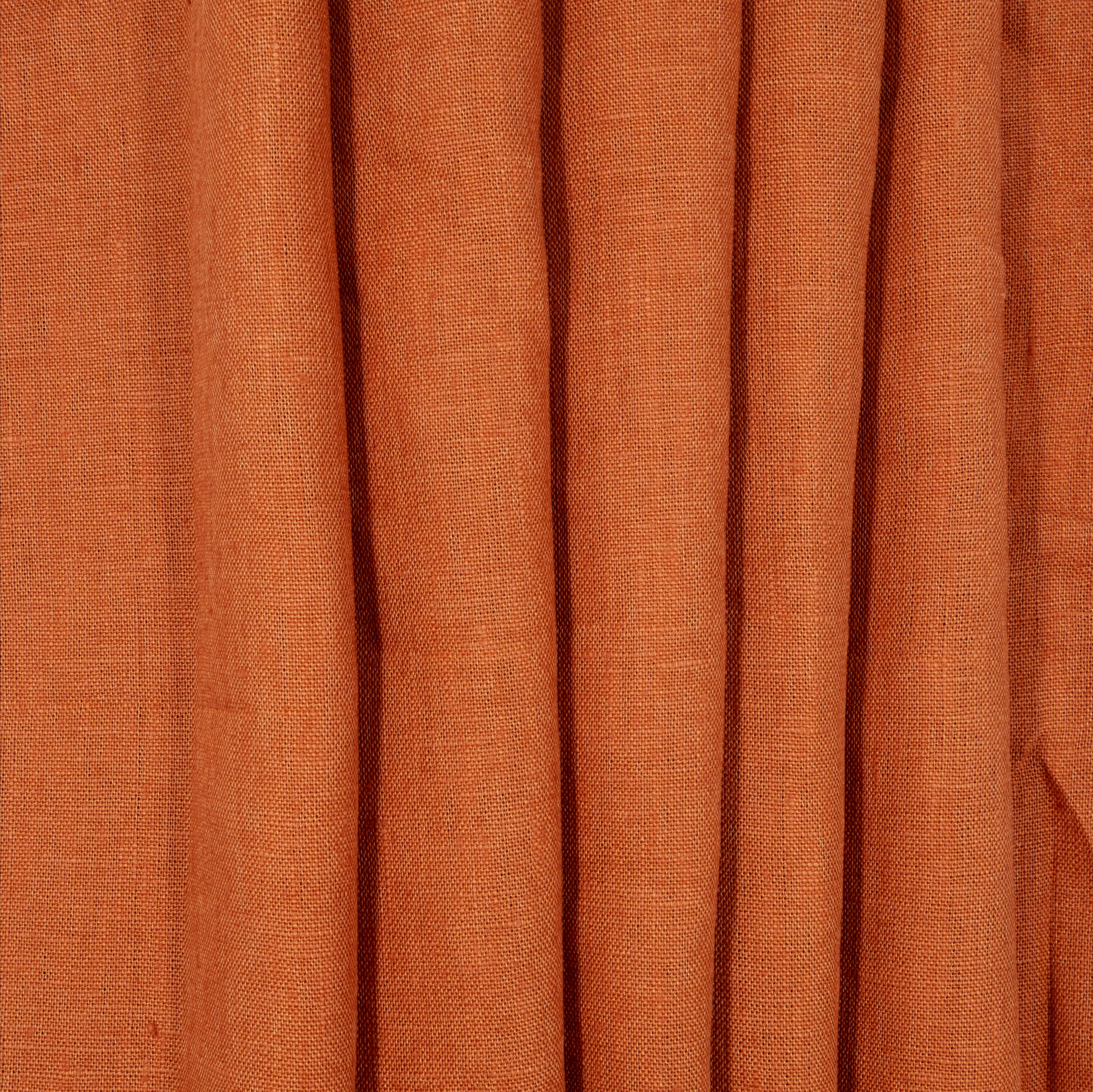 Rust Medium Weight Linen, drape - $24.00 yd. - Burnley & Trowbridge Co.