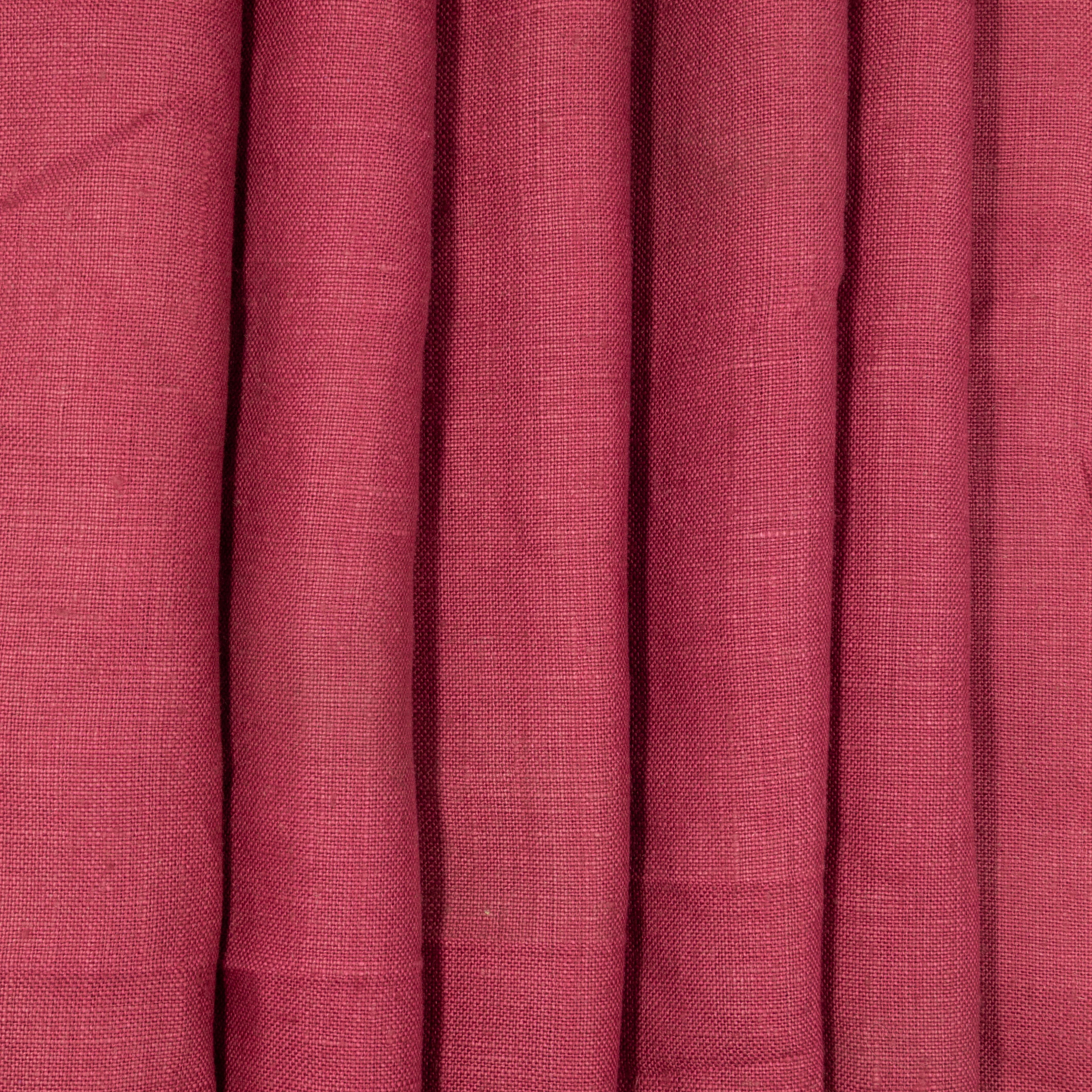 Dark French Rose Medium Weight Linen, drape - $24.00 yd. - Burnley & Trowbridge Co.