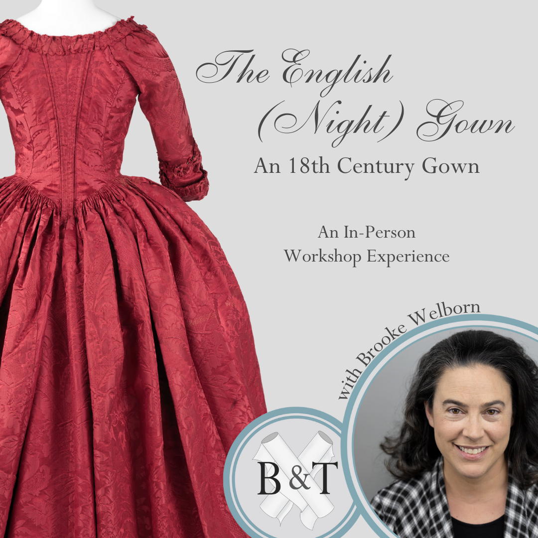 The English (Night) Gown: An 18th Century Gown with Stomacher