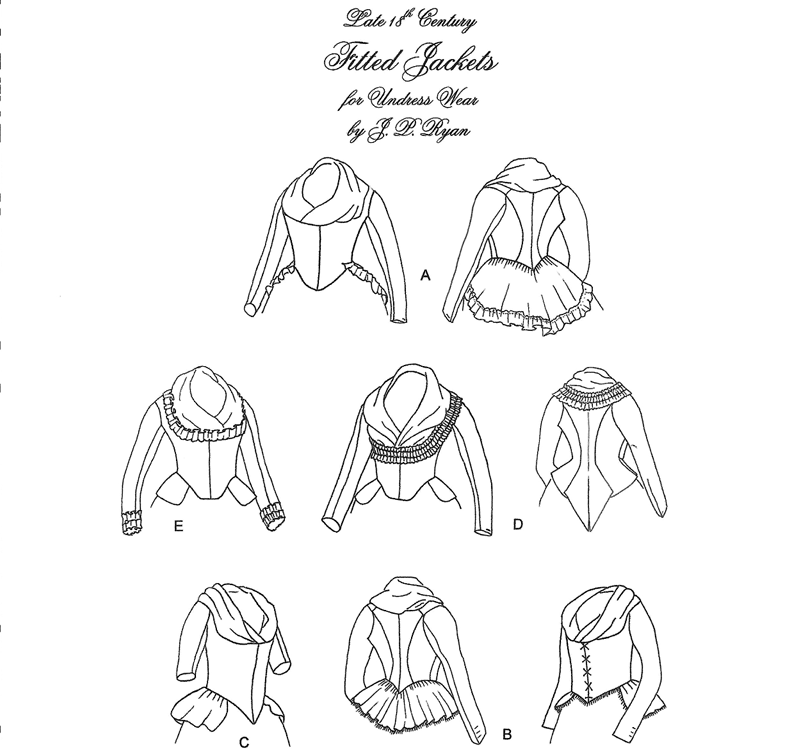 JP Ryan Late 18th Century Fitted Jackets Pattern