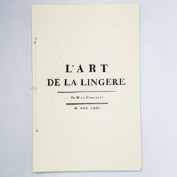 L'Art De La Lingere - Burnley & Trowbridge Co.
