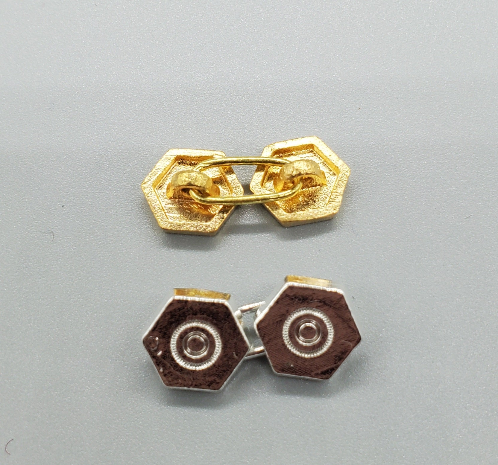Octagon With Circle Sleeve Button
