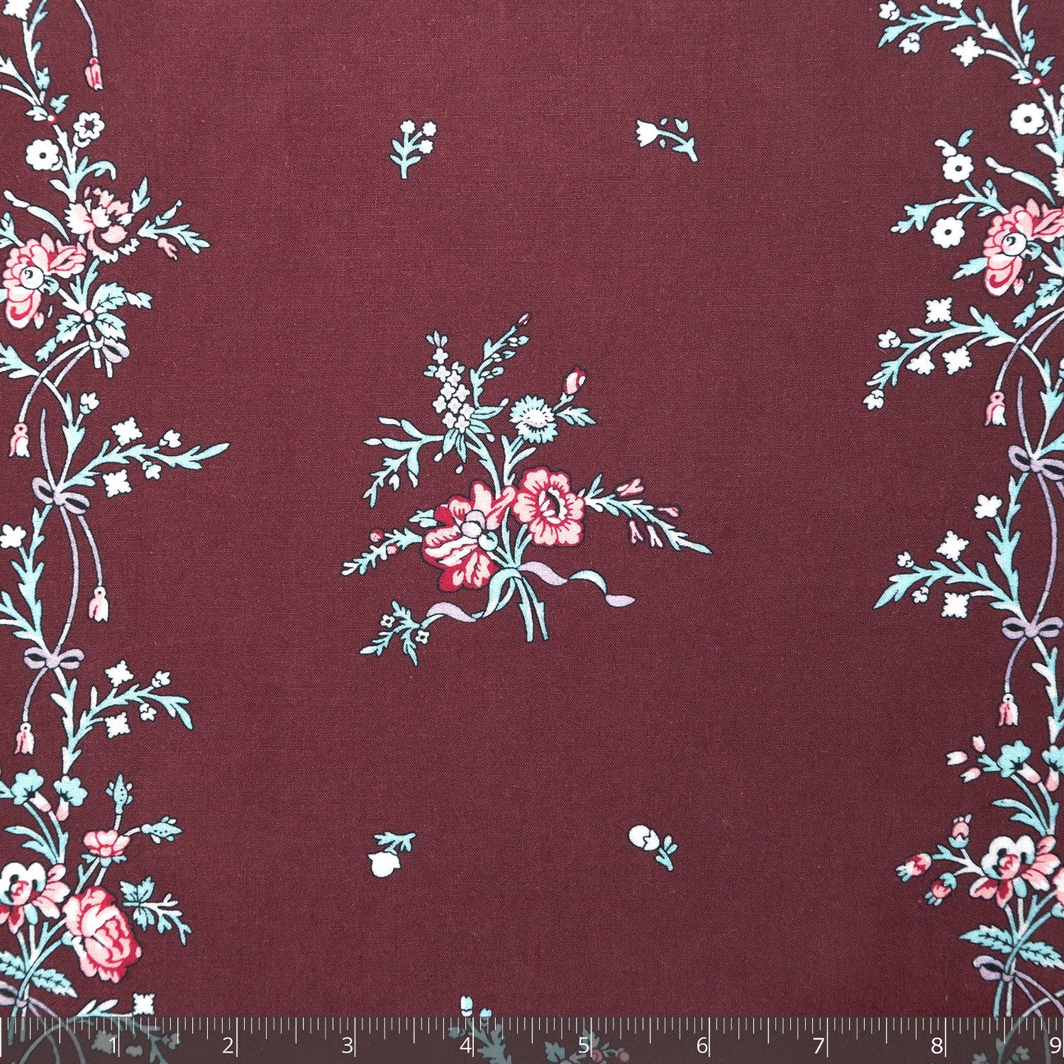 Red Grounded Cotton Chintz